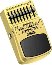 Behringer BEQ700 Bass Graphic Equalizer - педаль эффектов 7-полосный эквалайзер для бас-гитар и клав