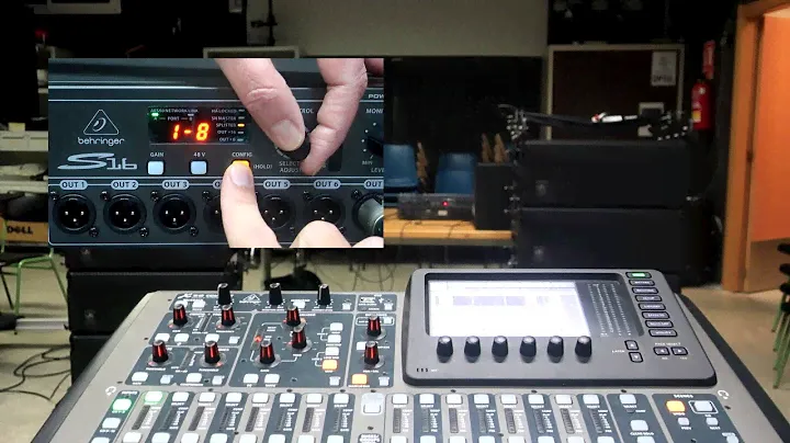 STAGEBOX BEHRINGER S16 COMO SPLITTER DE DOS CONSOLAS DIGITALES X32 y YAMAHA 01V96 - AES50 y ADAT