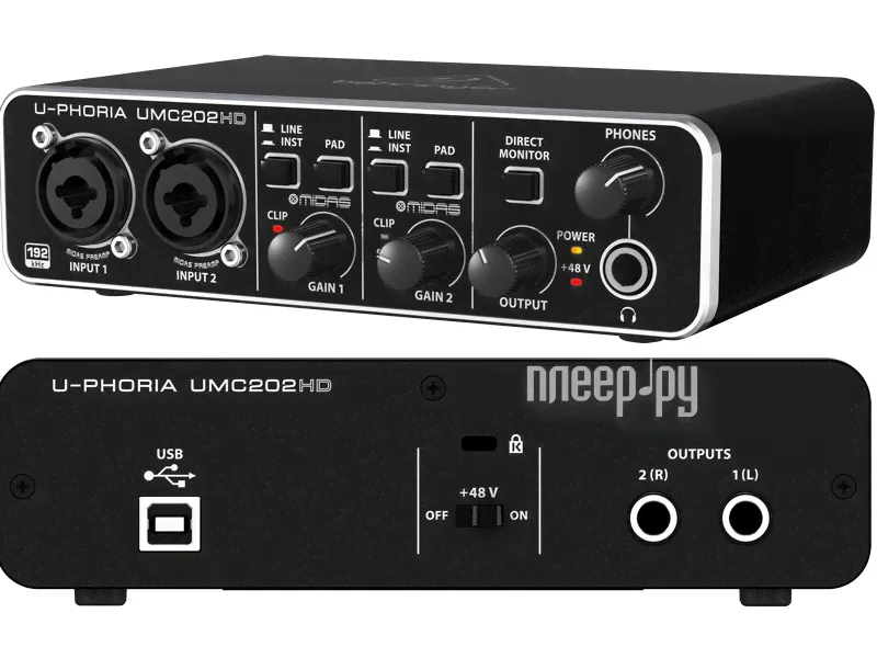 Аудиоинтерфейс Behringer U-PHORIA UMC202HD-0
