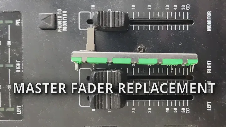 How to REPLACE A MASTER FADER in a Behringer DX2000