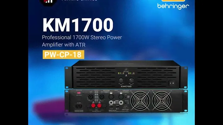 Behringer KM 1700 Power Amplifier: Unleashing Audio Power like Never Before #behringer #behringerum2