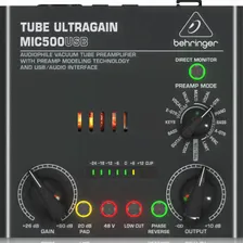 Купить behringer mic500usb - ламповый предусилитель для микрофона