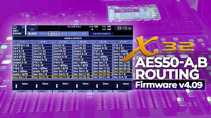 Using AES50 to Send and Receive Audio on x32 W/Stage Boxes