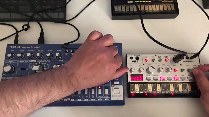 Behringer TD3 vs Korg Volca Bass - Same Sequence Part 1