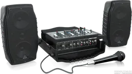 BEHRINGER PPA200 - портатив.система звукоусил.,150 Вт, 5 каналов,эффекты,эквалайзер, микрофон