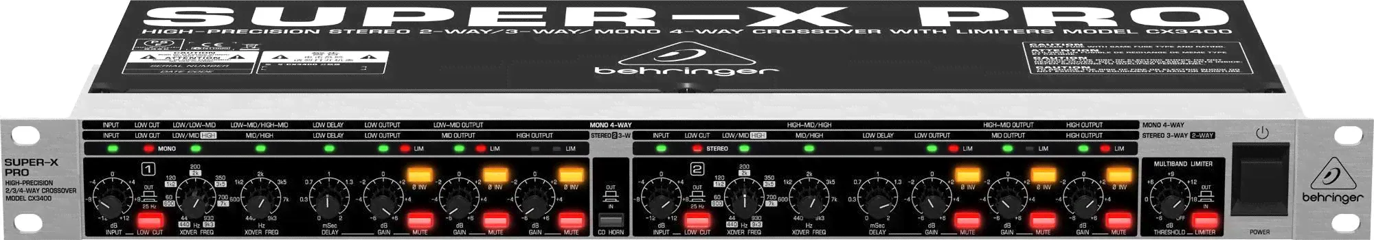 КРОССОВЕР BEHRINGER SUPER-X PRO CX3400-0