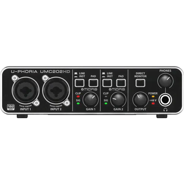 Behringer UMC202HD U-Phoria USB-Audiointerface