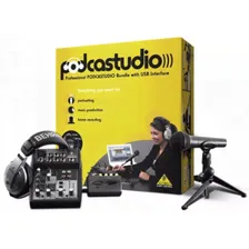 Behringer PODCASTUDIO USB Набор для цифровой зукозаписи: USB интерфейс UCA 200, микшерный пульт XENY (Арт: PODCASTUDIO USB-02)