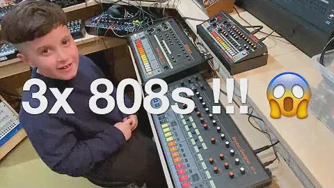 3x 808s: Roland TR-808, Behringer RD-8 MkII and Roland TR-08