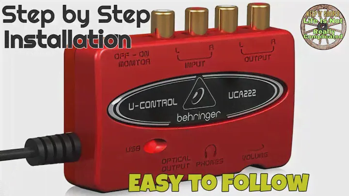 Behringer UCA222 UCA202 USB Audio Interface Review and Sound Test and Installation Guide