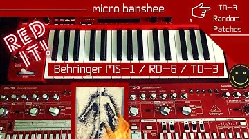 Red It! -  Behringer MS-1 / Behringer RD-6 / Behringer TD-3 [self generated patches]