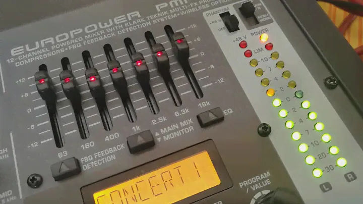 Behringer PMP500 Powered Mixer & Fun generation (PL115P) speakers from Thomann - Sound Test