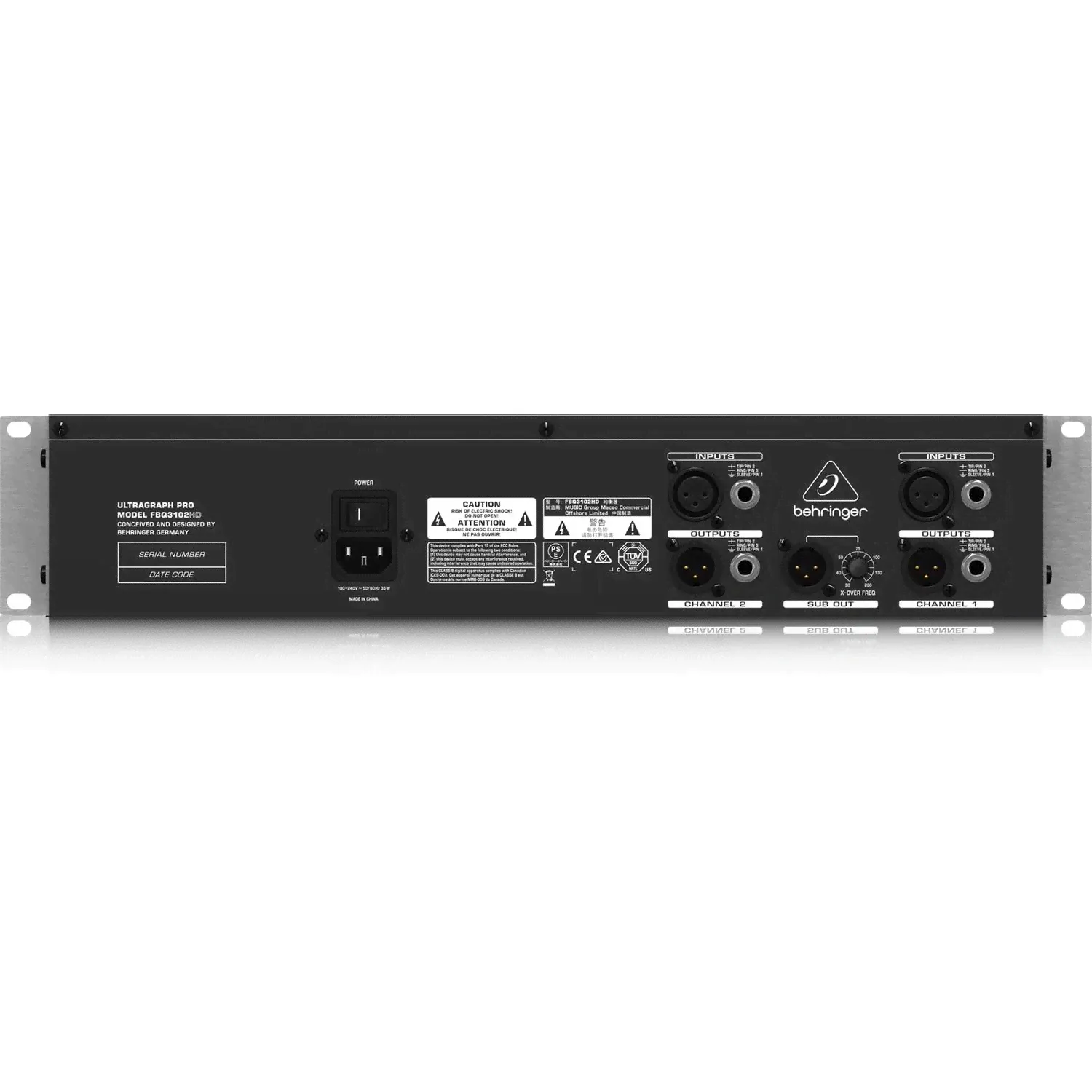 BEHRINGER FBQ3102HD - проф.эквалайзер стерео, графический, 31 полоса-0